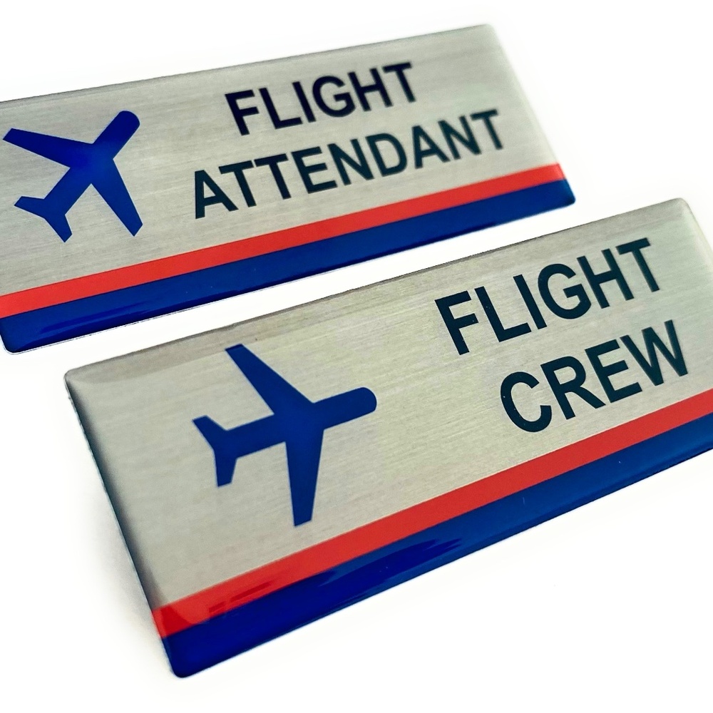 Airlines Flight Crew and Flight Attendant Badges